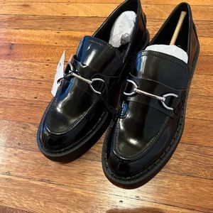 Zara Treaded Sole Loafers NWT